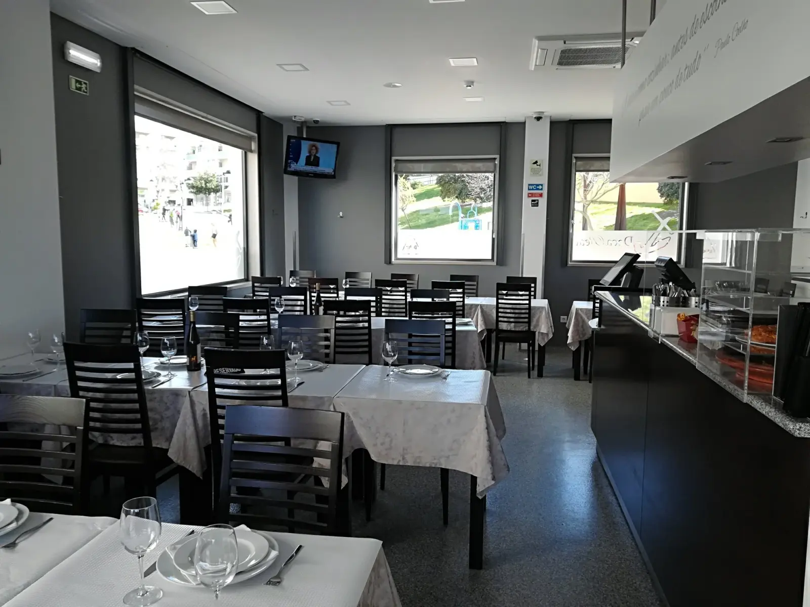 Interior do restaurante